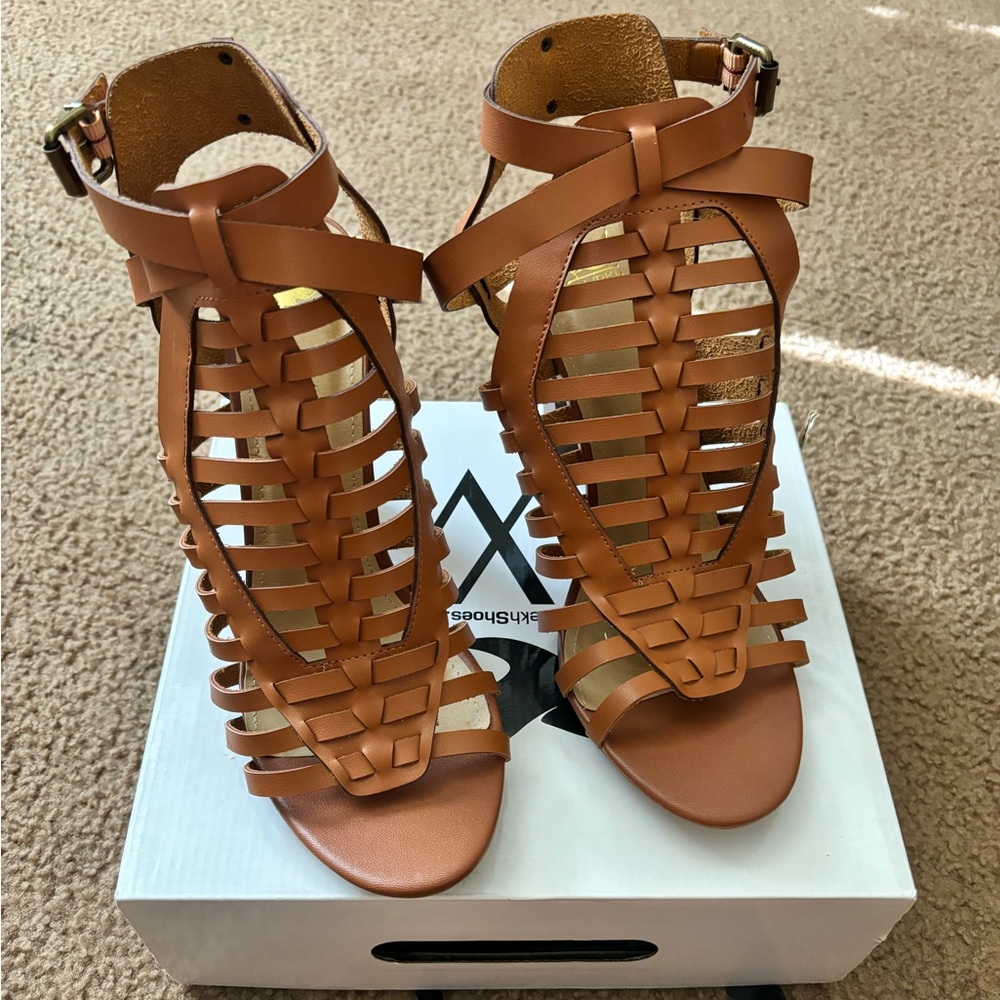 Posh Daring High Heel Sandal Cognac From Sheikh.